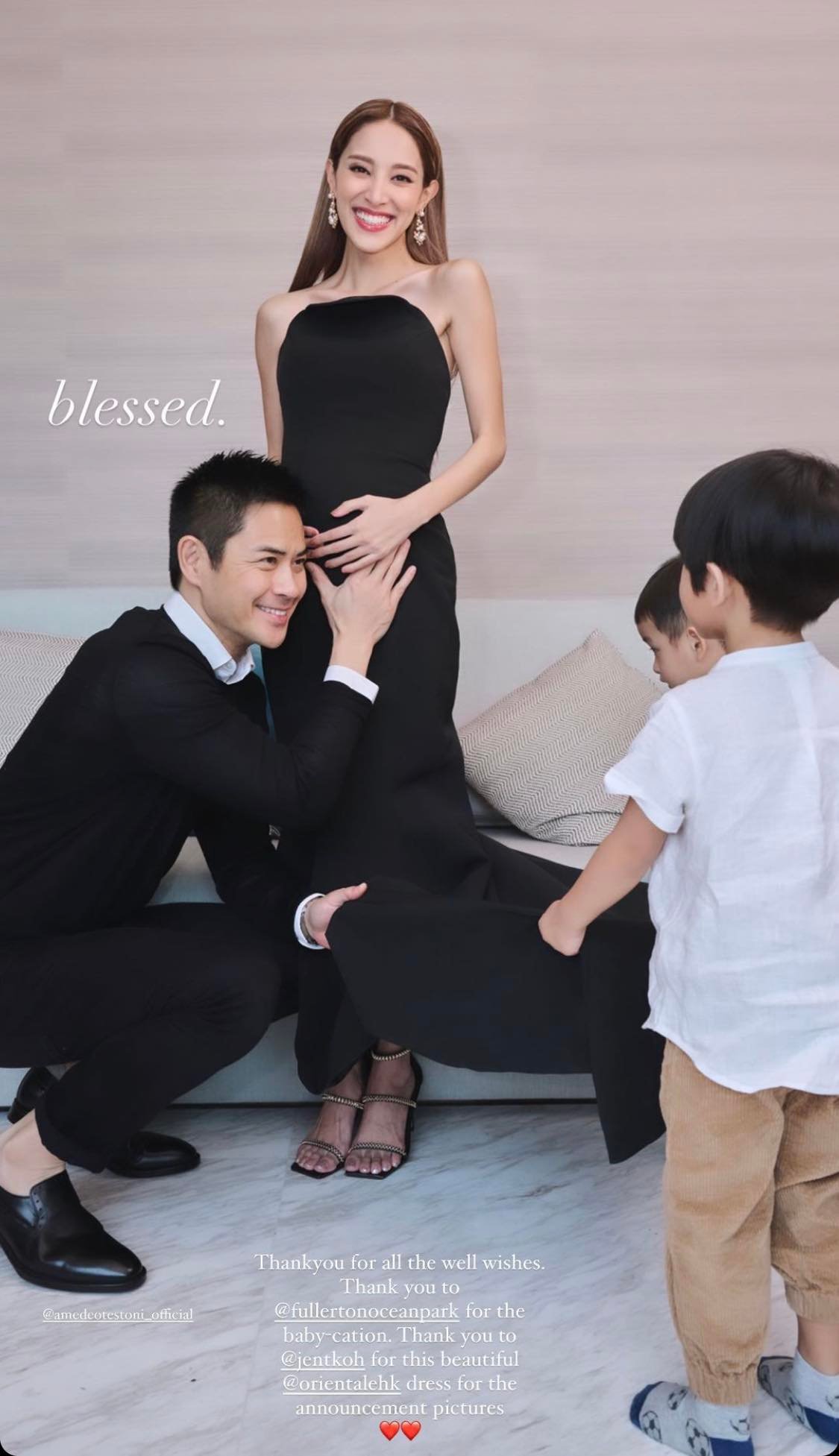 陈凯琳宣布怀第3胎 郑嘉颖感恩上天安排