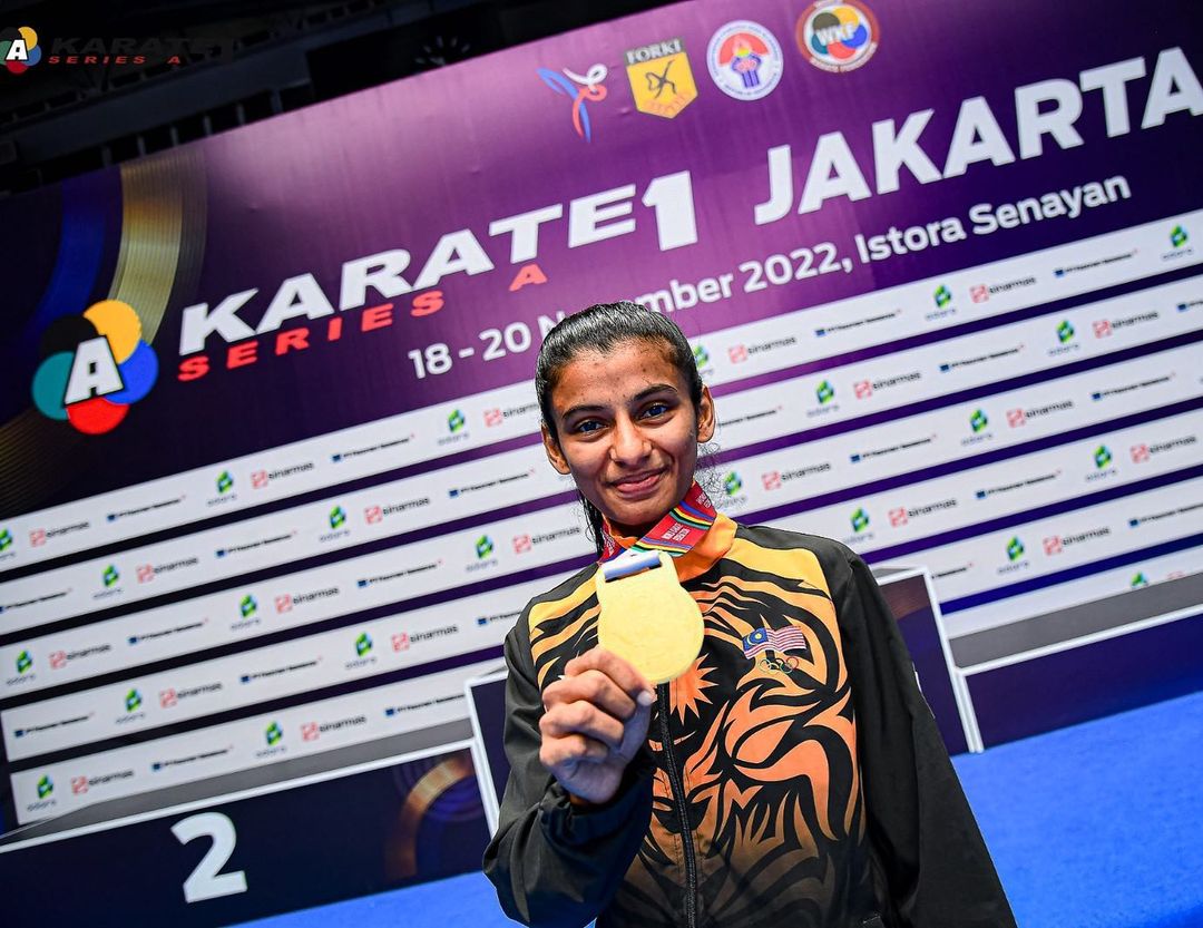 雅加达空手道K1系列赛 莎玛拉拉妮夺金