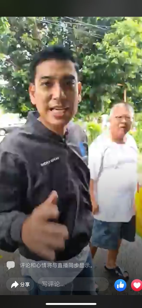 （古城封面主文）甲多处闪电水灾 各政党候选人慰问灾黎
