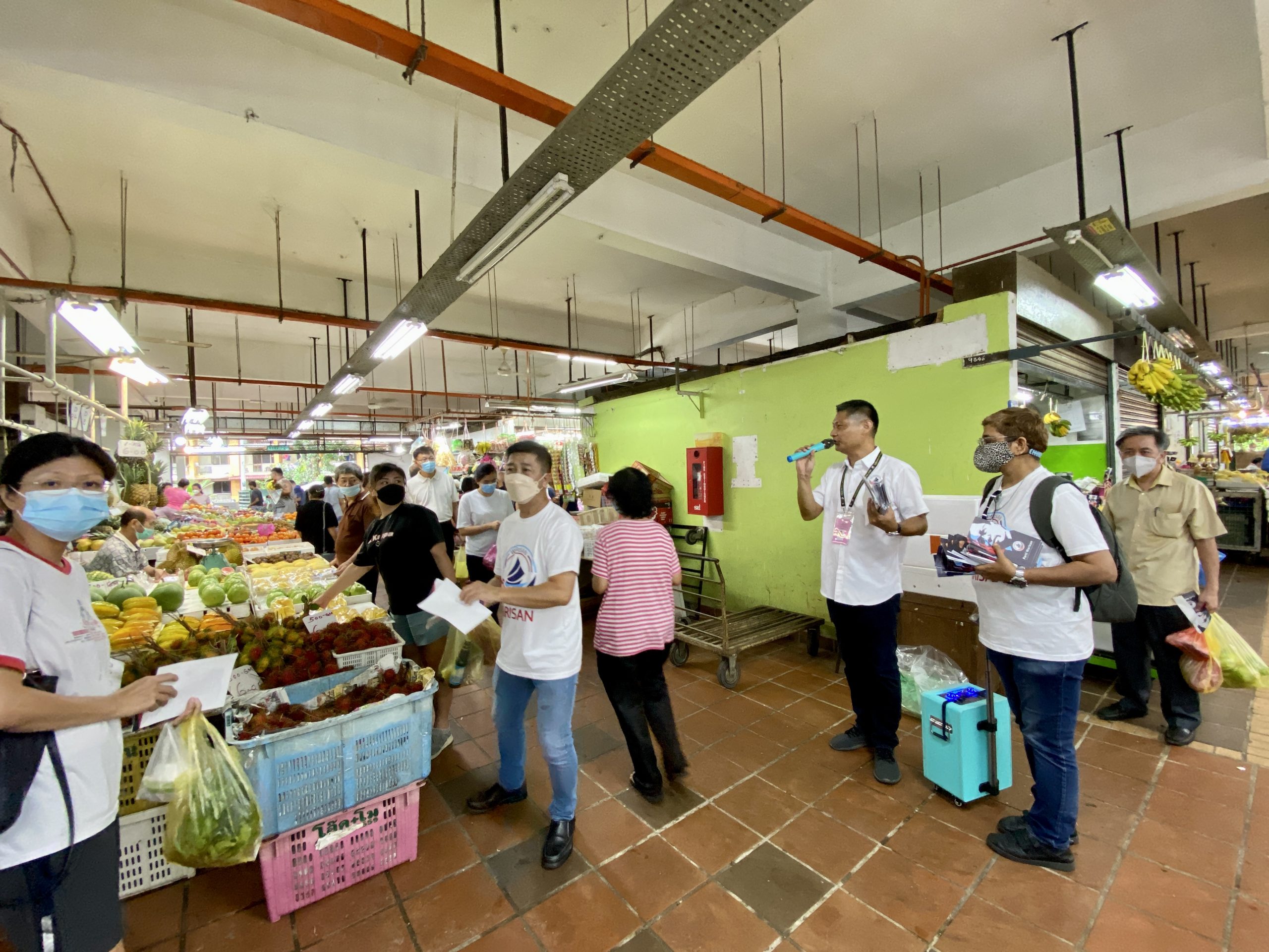 (大北马)巴刹拜票选民反应冷淡 林发寳:没被骂被赶已很好