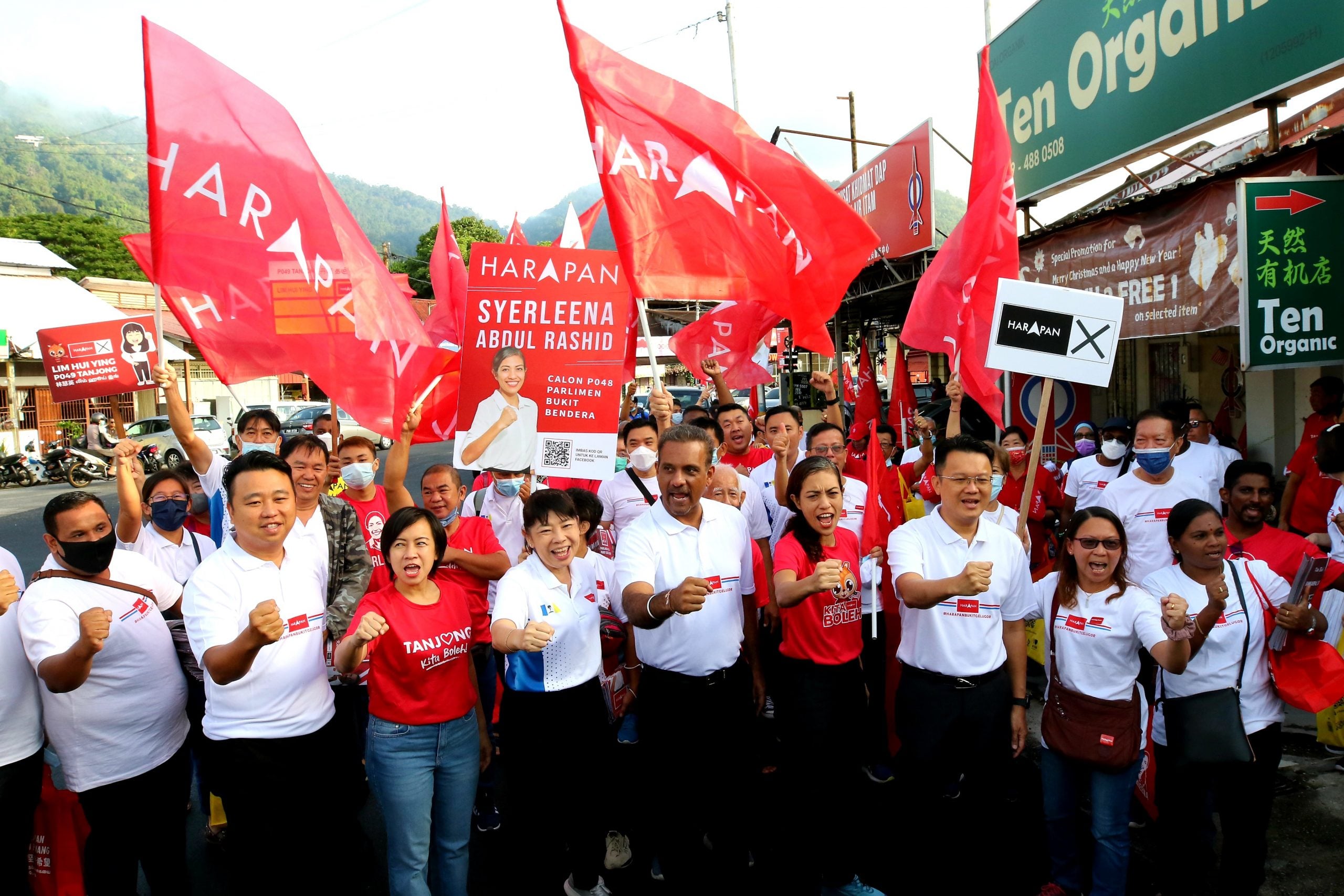 (大北马)希盟行动党3候选人亚依淡巴刹齐拜票