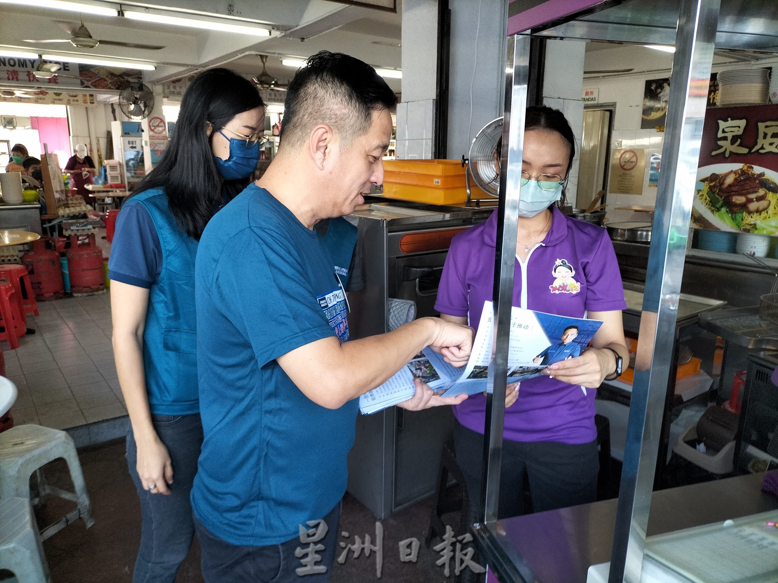 //(大北马)胡栋强发表竞选宣言 当选要解决塞车、水灾和基设不足的问题