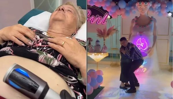 76岁嬷恋上19岁鲜肉！甜蜜摸肚公开宝宝性别　网吓疯：还生得出吗 