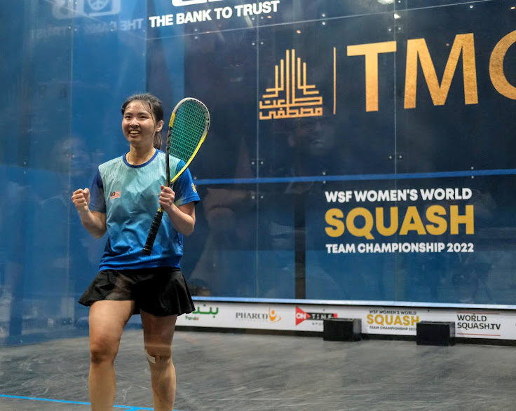 世界女子壁球团体赛| 3比0完胜香港  大马晋4强挑战埃及