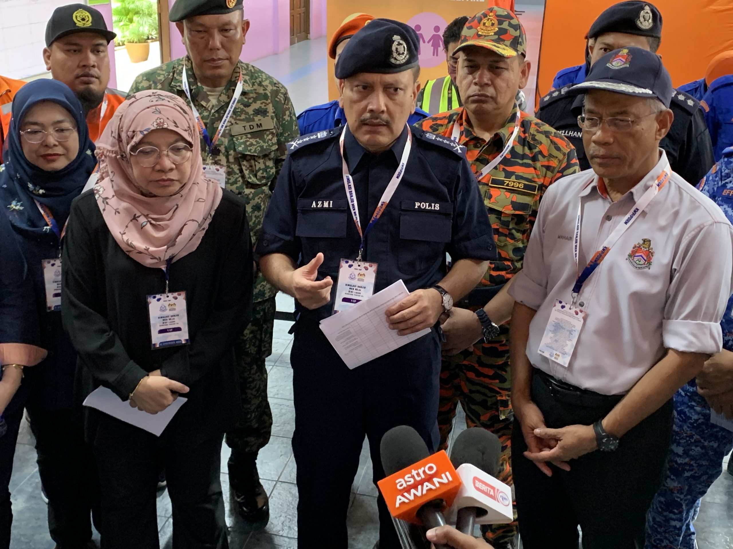 为加强应对水灾救援·警联合35机构模拟演习