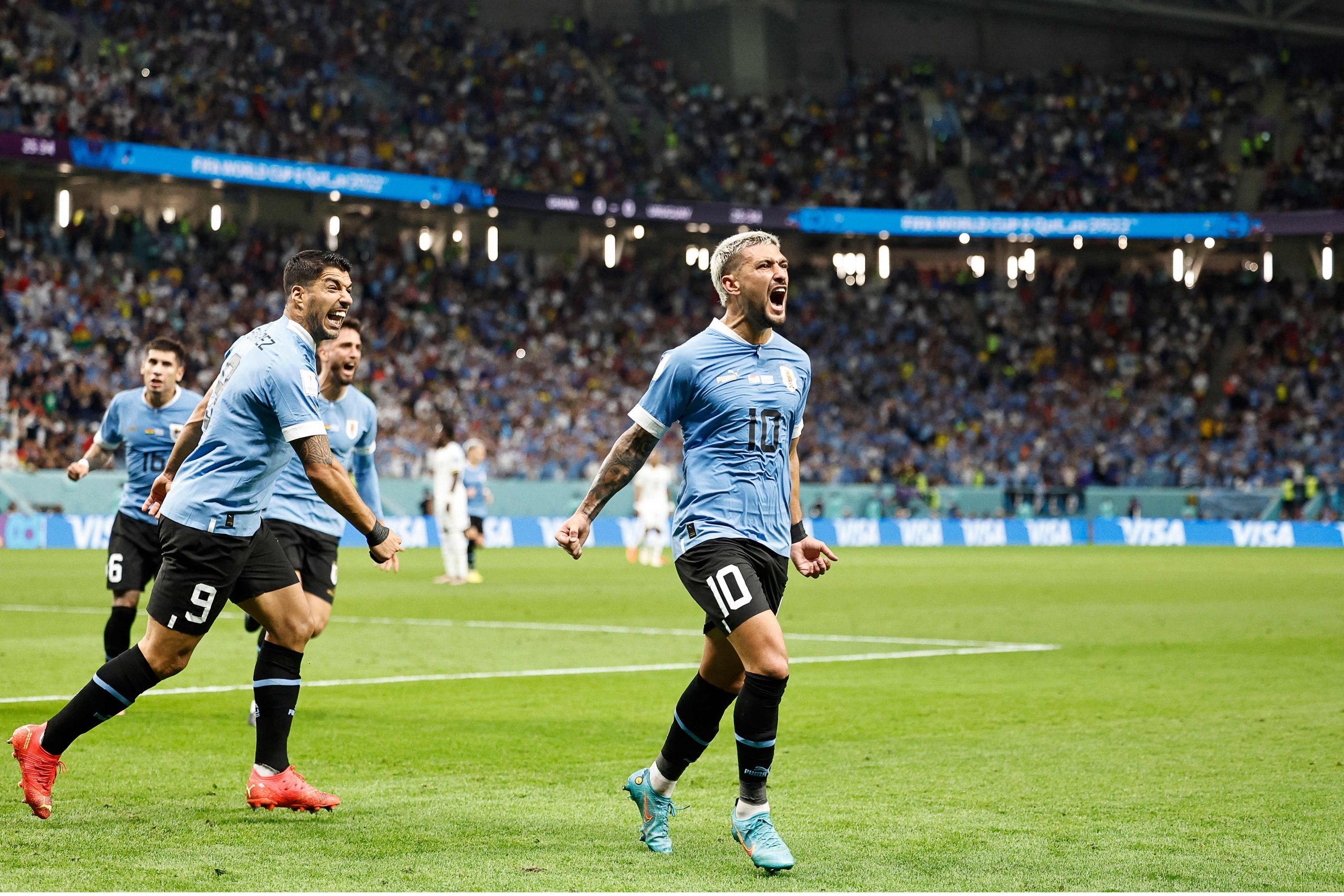 乌拉圭进球FBL-WC-2022-MATCH45-GHA-URU