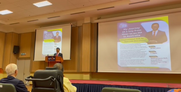 以大马为傲 西澳洲坦尼国会议员林文清:国会议员可参与立法 才能改变世世代代