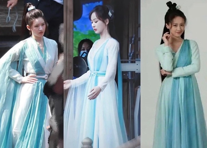 刘诗诗婚服撞衫田曦薇  网傻眼：剧组没钱借来的？