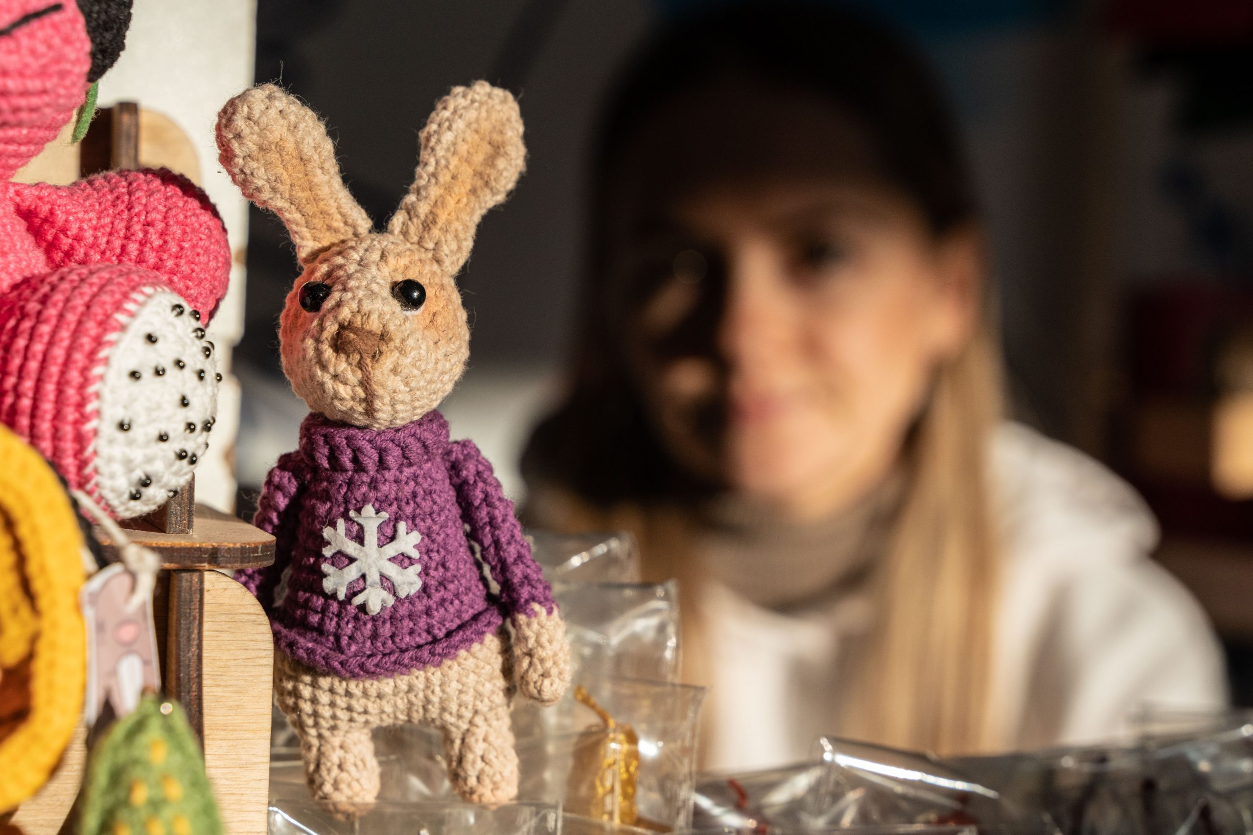 拼盘／兔子造型工艺品迎新年