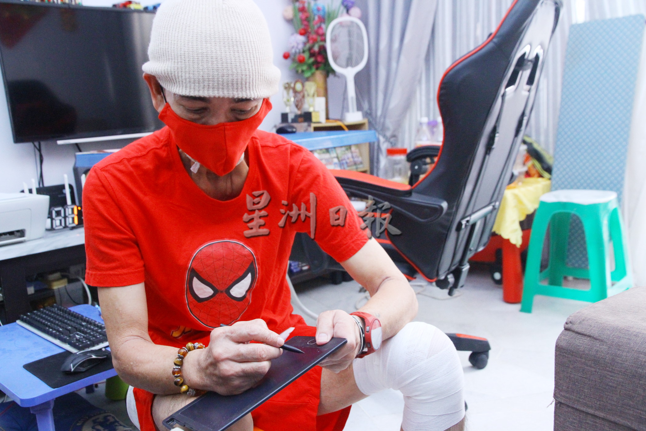 无舌癌症康复者谭嘉强 