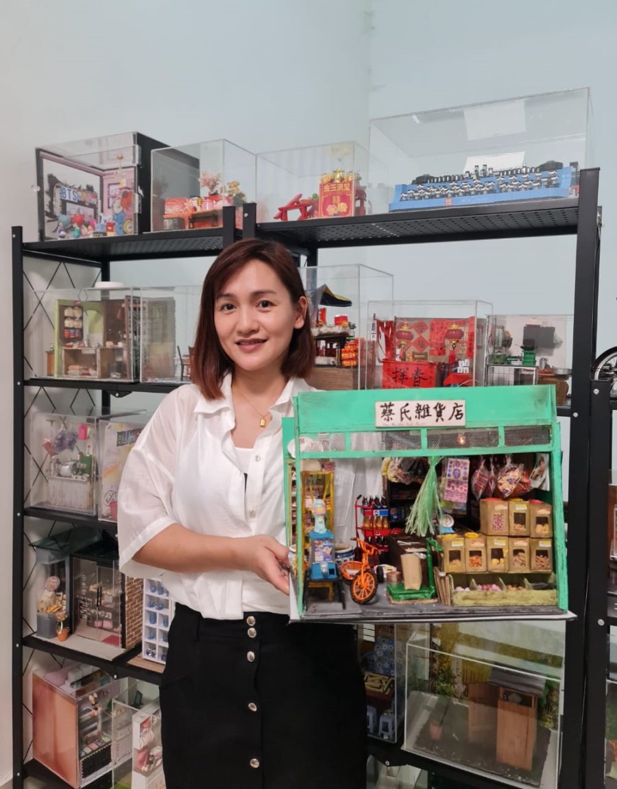 柔:【今日面谱】: 蔡晓慧手巧心细有创意 袖珍模型 太精致了