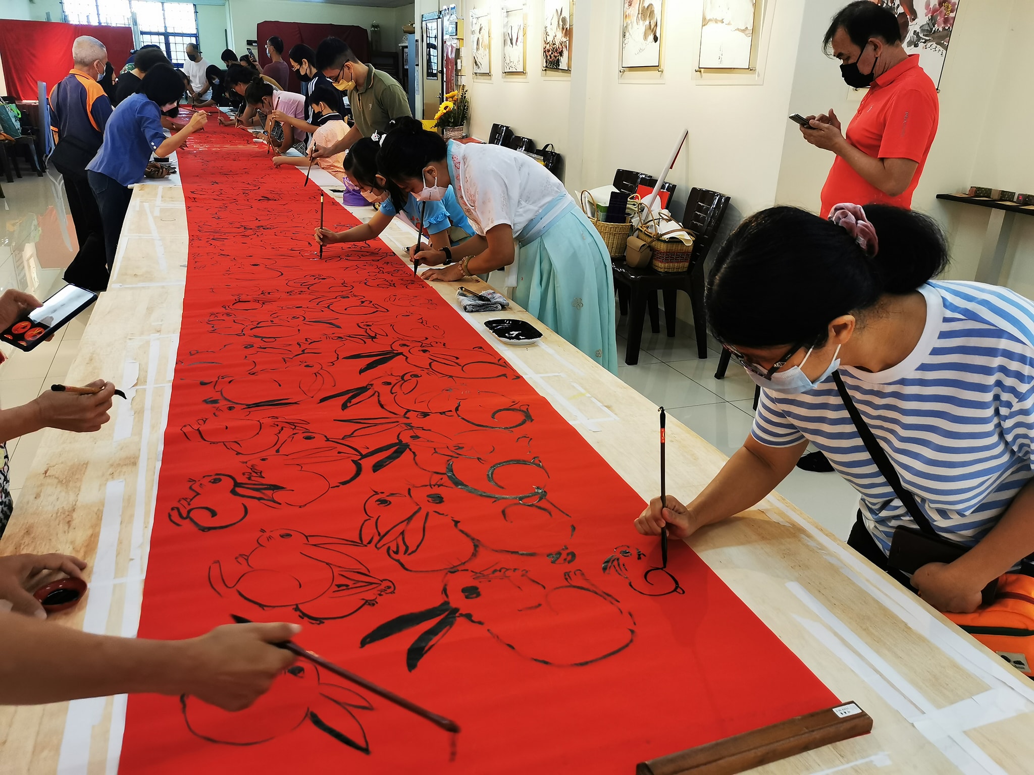 柔：新闻：郭温和兔画兔联兔印展  一连3天在居銮举行