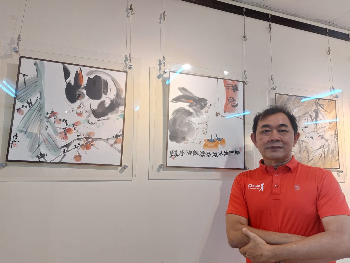 柔:新闻:郭温和兔画兔联兔印展 一连3天在居銮举行