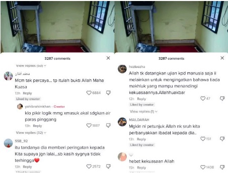 洪灾登州祈祷室严重淹水 网：祈祷垫神奇没事！