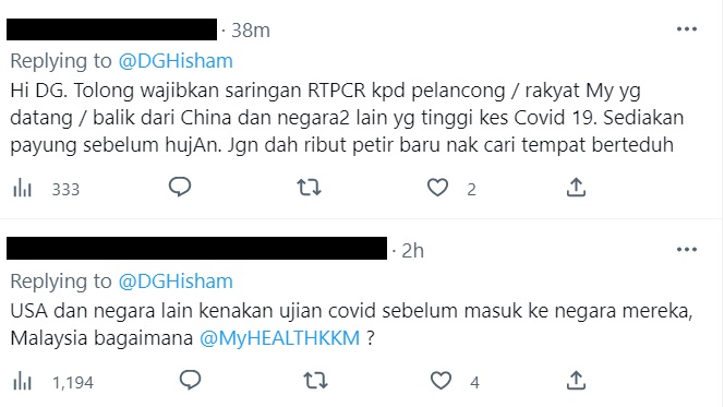 网民向政府喊话“不想再MCO”·建议强制检测 恢复室内戴口罩