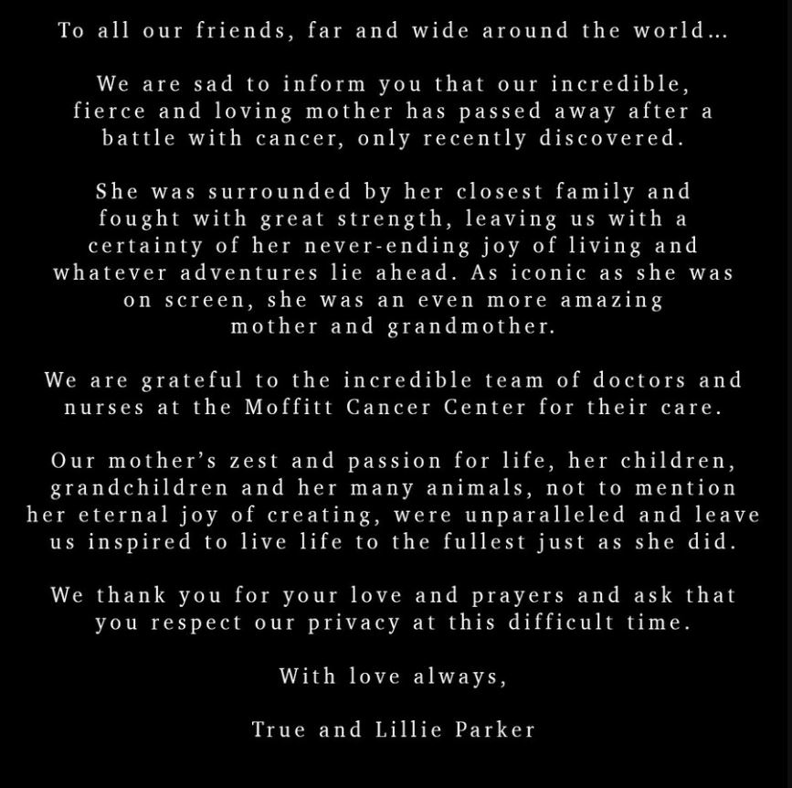 艾美奖视后克莉丝蒂艾莉癌逝 享寿71岁