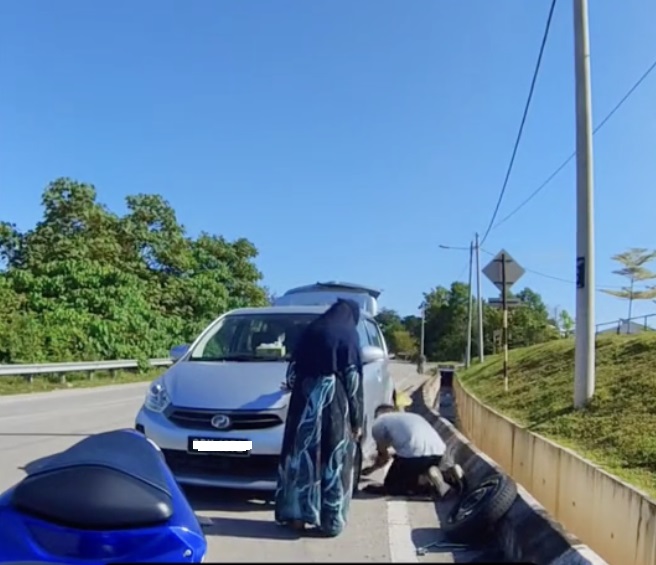 见义勇为帮换胎不求回报 男子：祝福我和家人健康就好