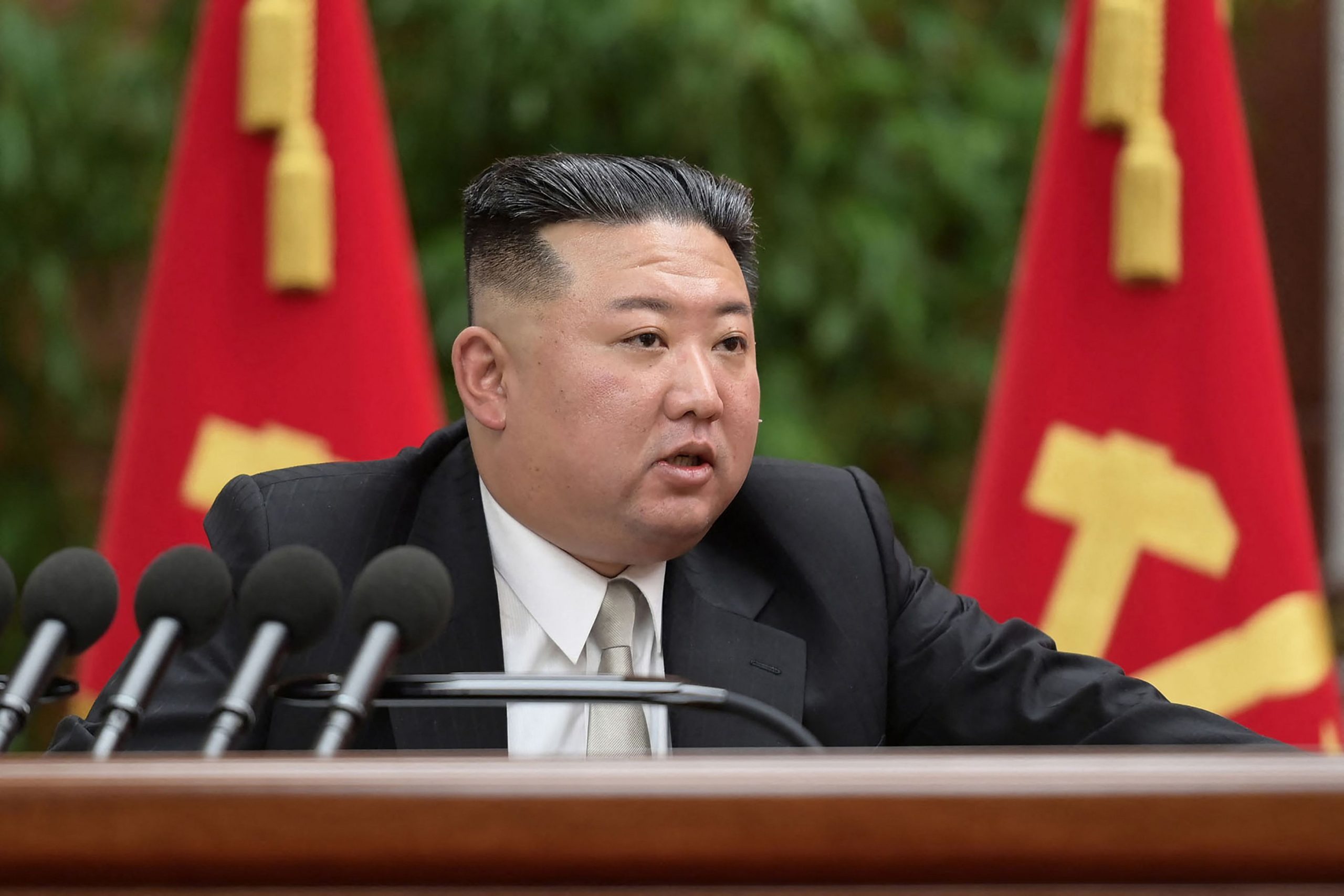 金正恩发表报告 提出明年强化自衞国防力量新目标