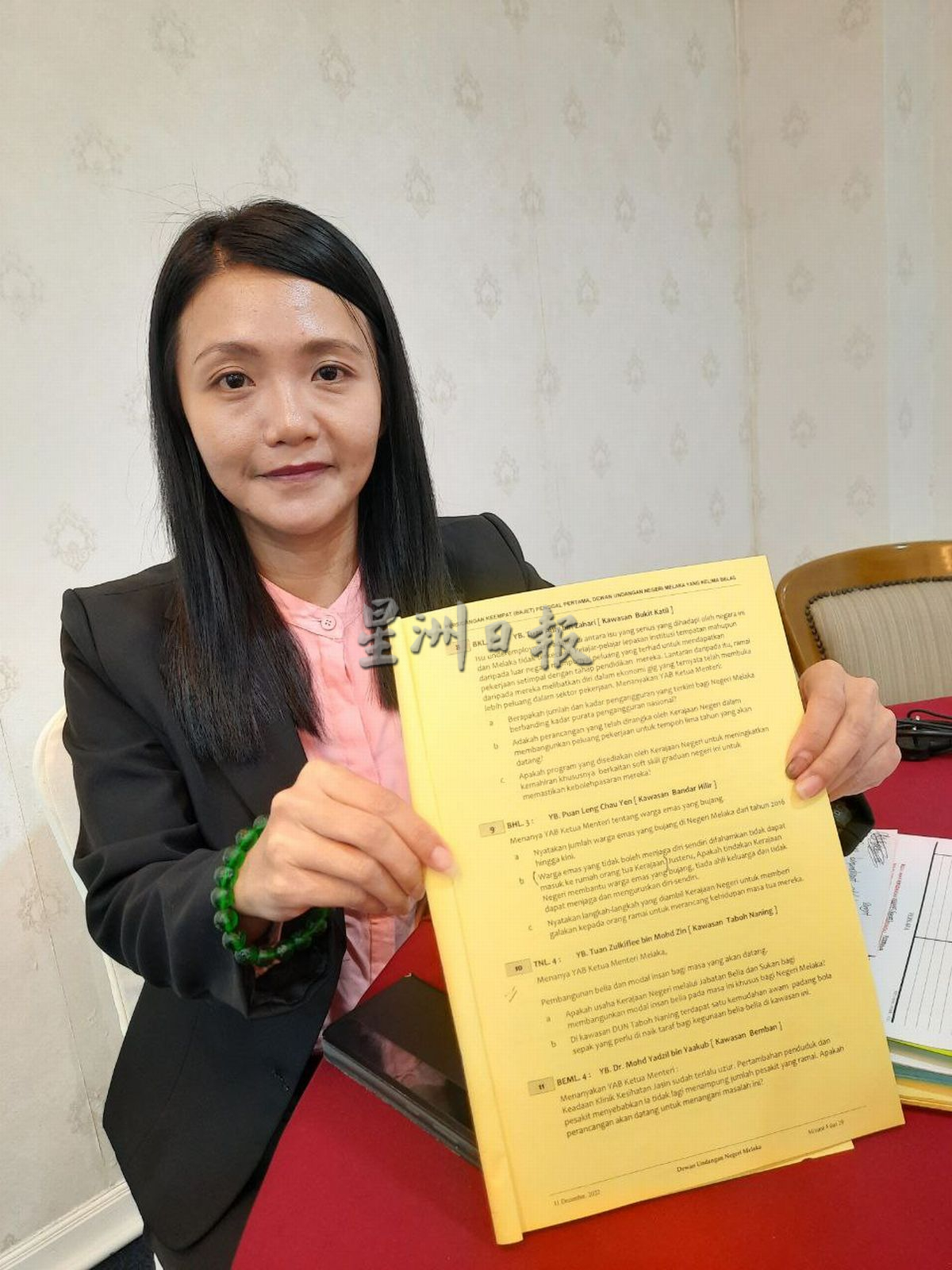 （古城版）州议会-林朝雁促州政府关注人口老化问题