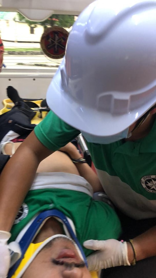 圣约翰救伤队救护车翻覆