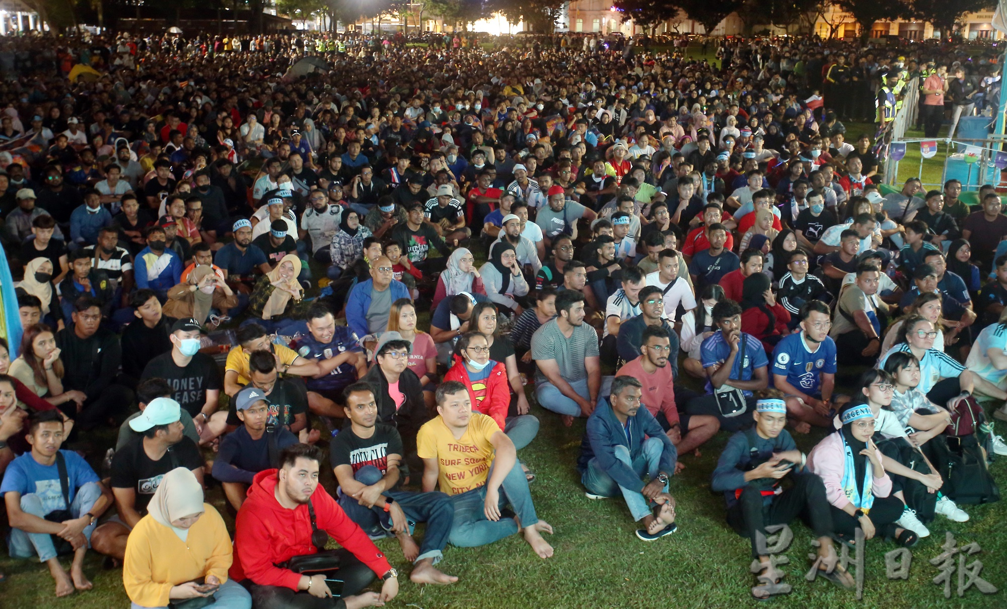 (大北马)槟元首与7000人聚旧关仔角,看大荧幕直播世界杯决赛