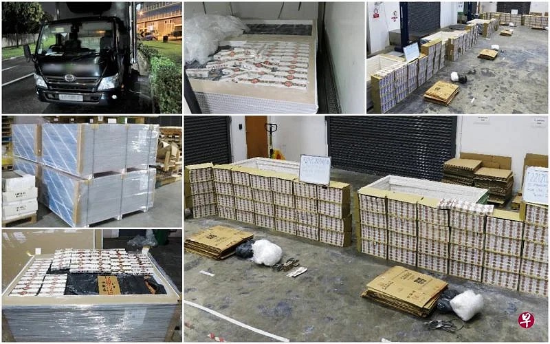 （已签发）柔：狮城二三事：隔墙板内有乾坤 2男子图走私逾4600条漏税烟被捕