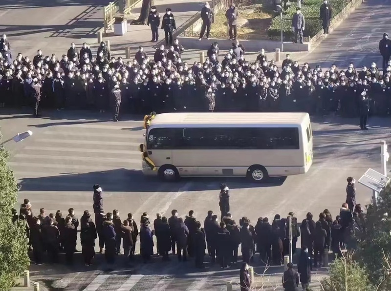 (补新图) 江泽民今火化 习近平胡锦涛等两代领导人送别