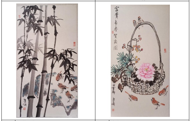 我国水墨画大师叶逢仪和女儿叶健一,慨捐128幅画作为吉兰丹中华独中筹募丹中教育发展基金