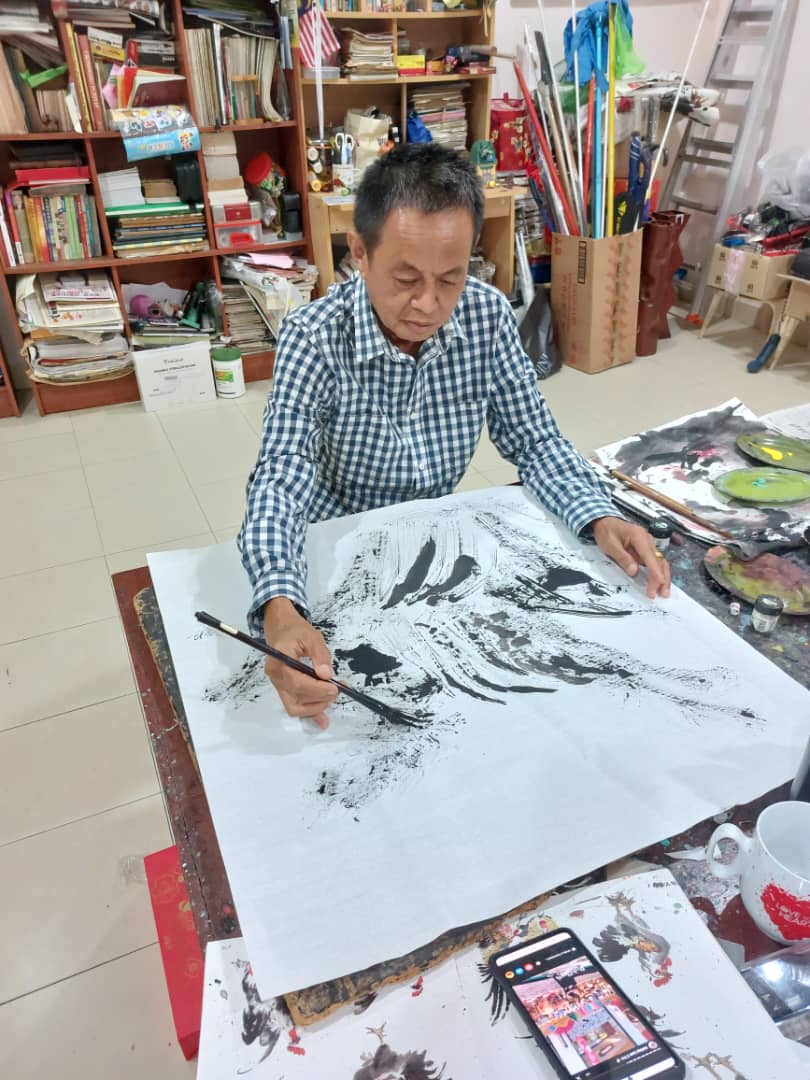 东：《新年备稿》张冠福画兔
