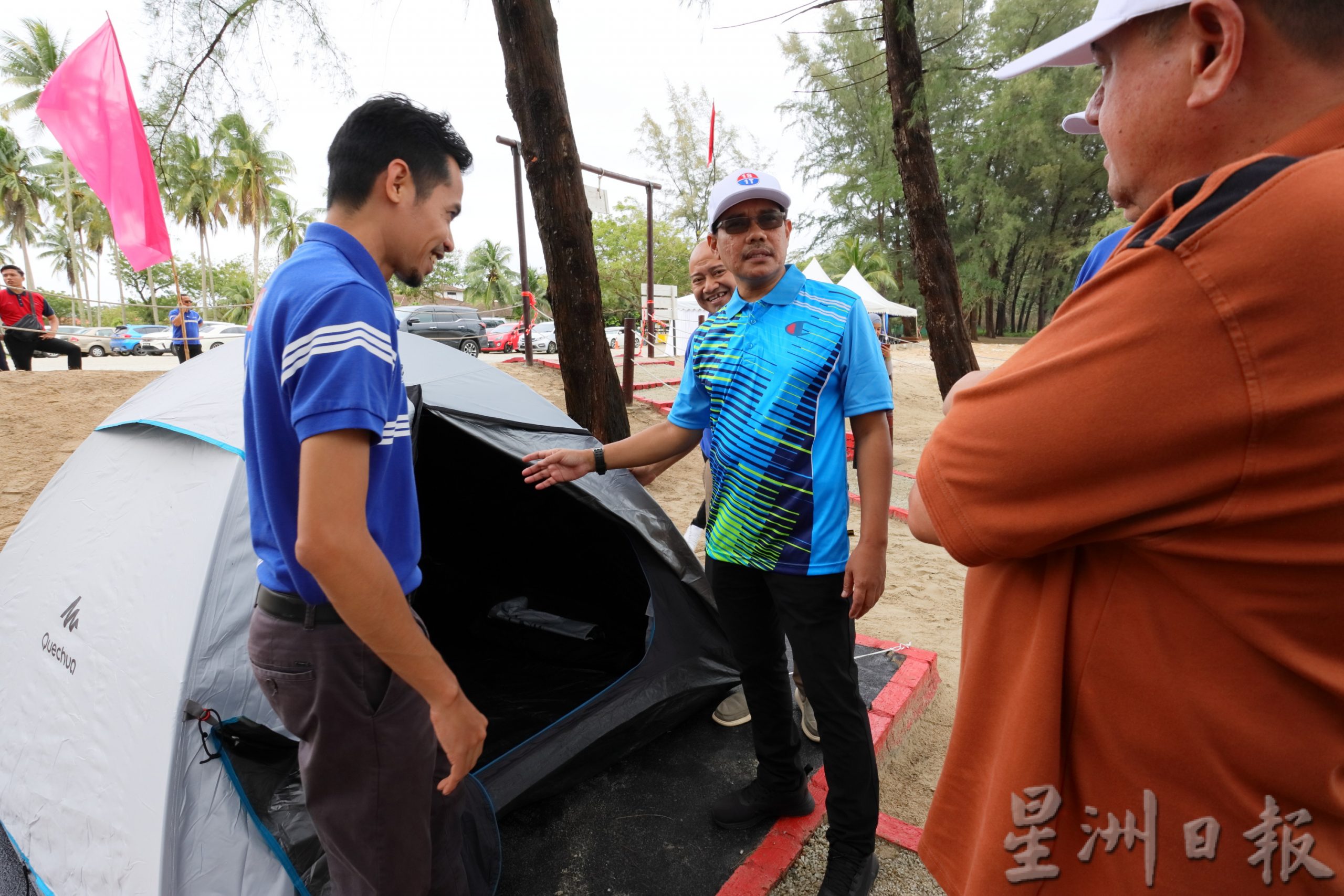 东:阿南弗拉在双溪乌拉海滩首设露营地,免费开放给公众使用