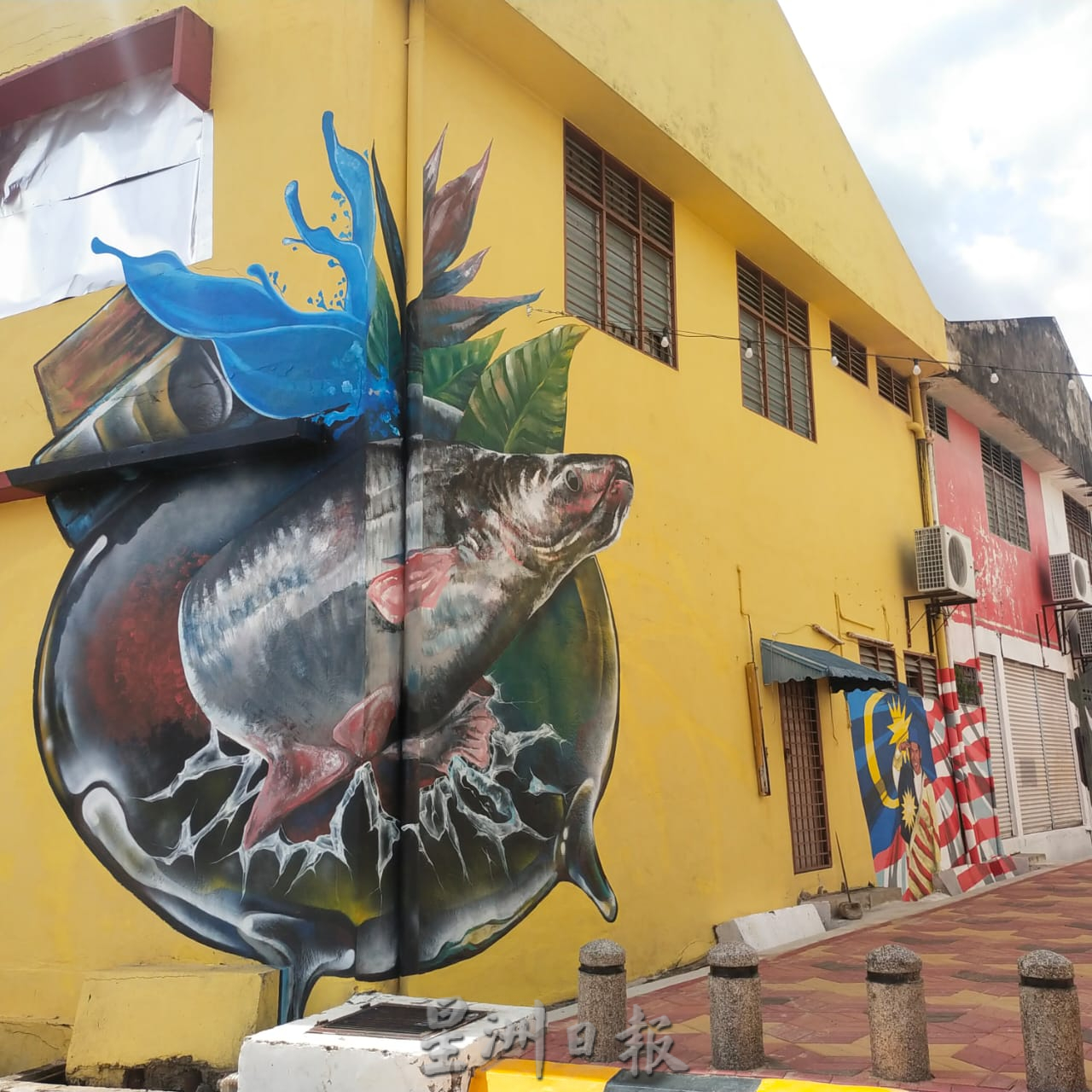 东:鲁拉士曼丹商业区后巷壁画巷竣工 成拍照打卡新地标带旺人流