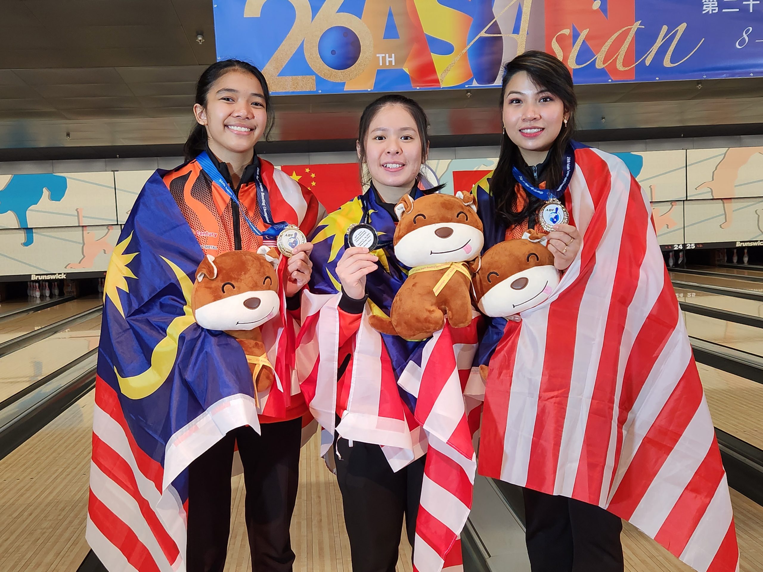 亚洲保龄球锦标赛 大马蝉联男三人冠军