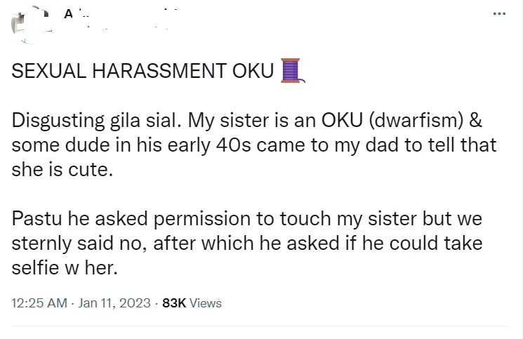 侏儒症妹妹当众被性骚扰 哥哥：“我爸在旁还问可以摸一下！”