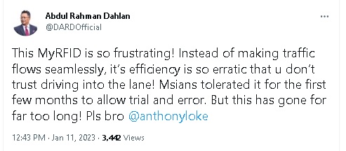 前部长吐槽RFID没效率  网：终感同身受了!