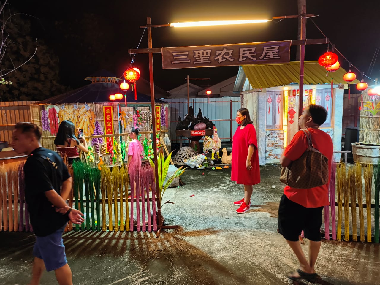 三圣宫新春景点“七彩”亮灯 初一迎来5000人观光打卡