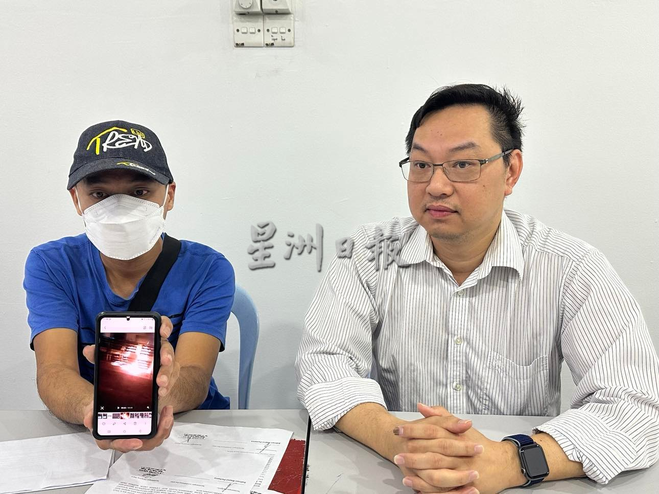 兄狮城借贷累弟新山住家被泼汽油弹,两车烧至报癈损失惨重