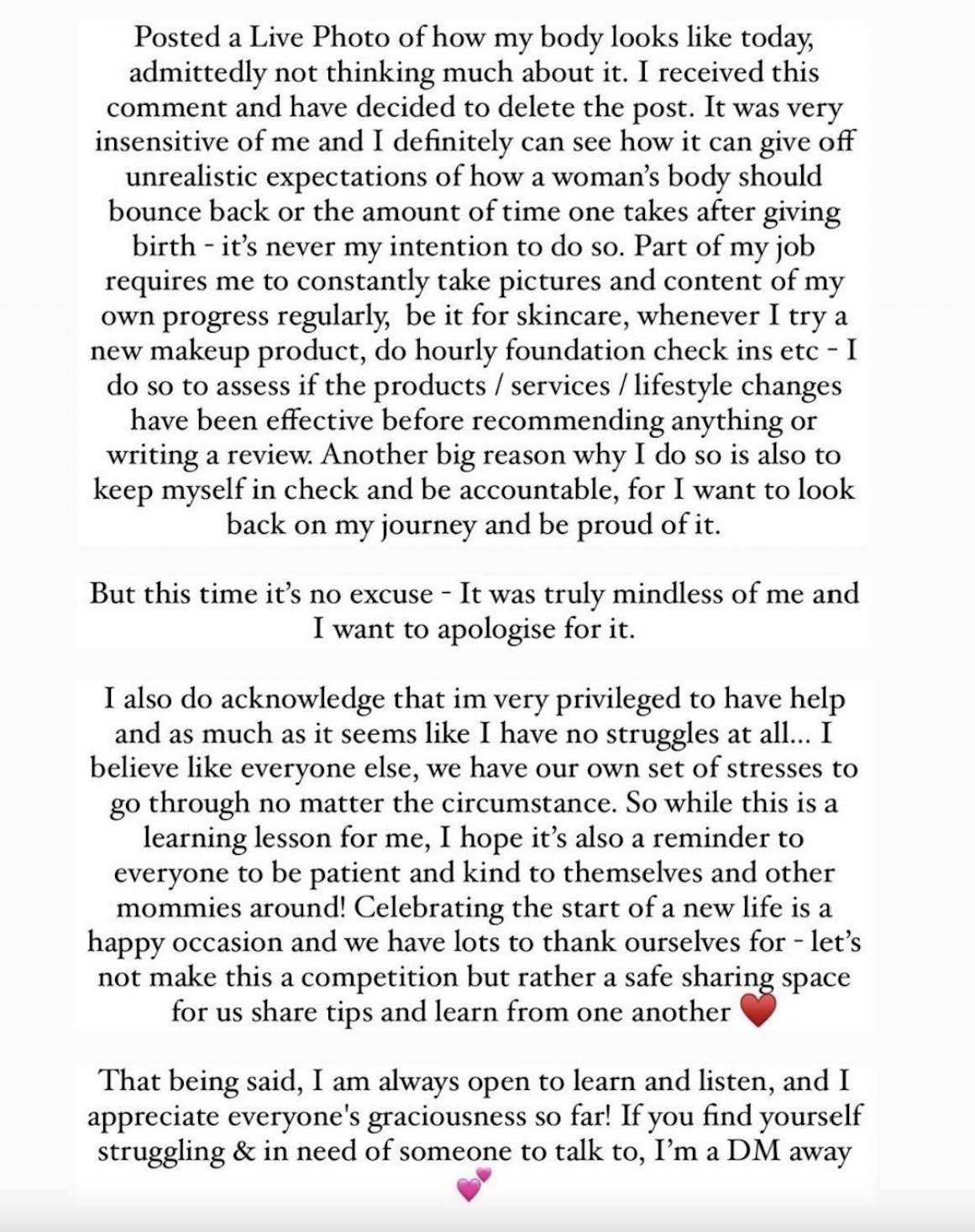 带妆30小时生宝宝 产后秀好身材·网红为“不够敏感”道歉