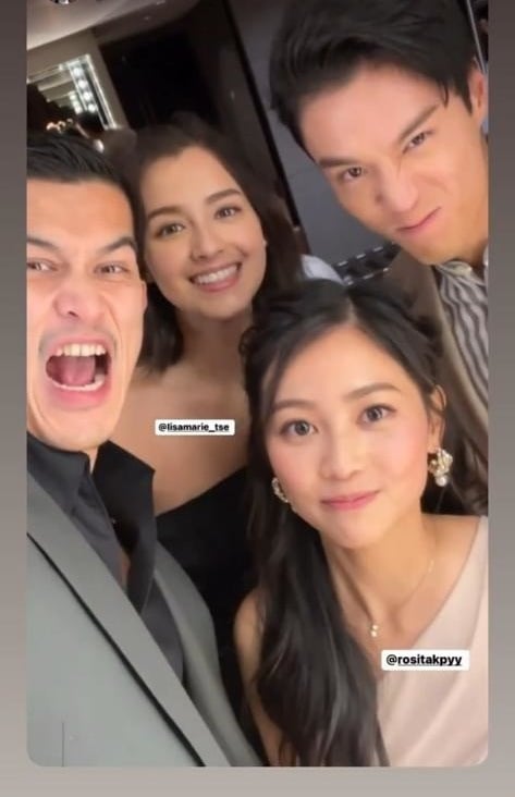 情侣装出席婚礼 郭柏妍丁子朗疑假戏真做