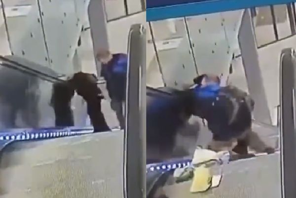 搭扶手梯伸头 11岁童颈部卡天花板缝隙 粉碎性骨折爆血送医