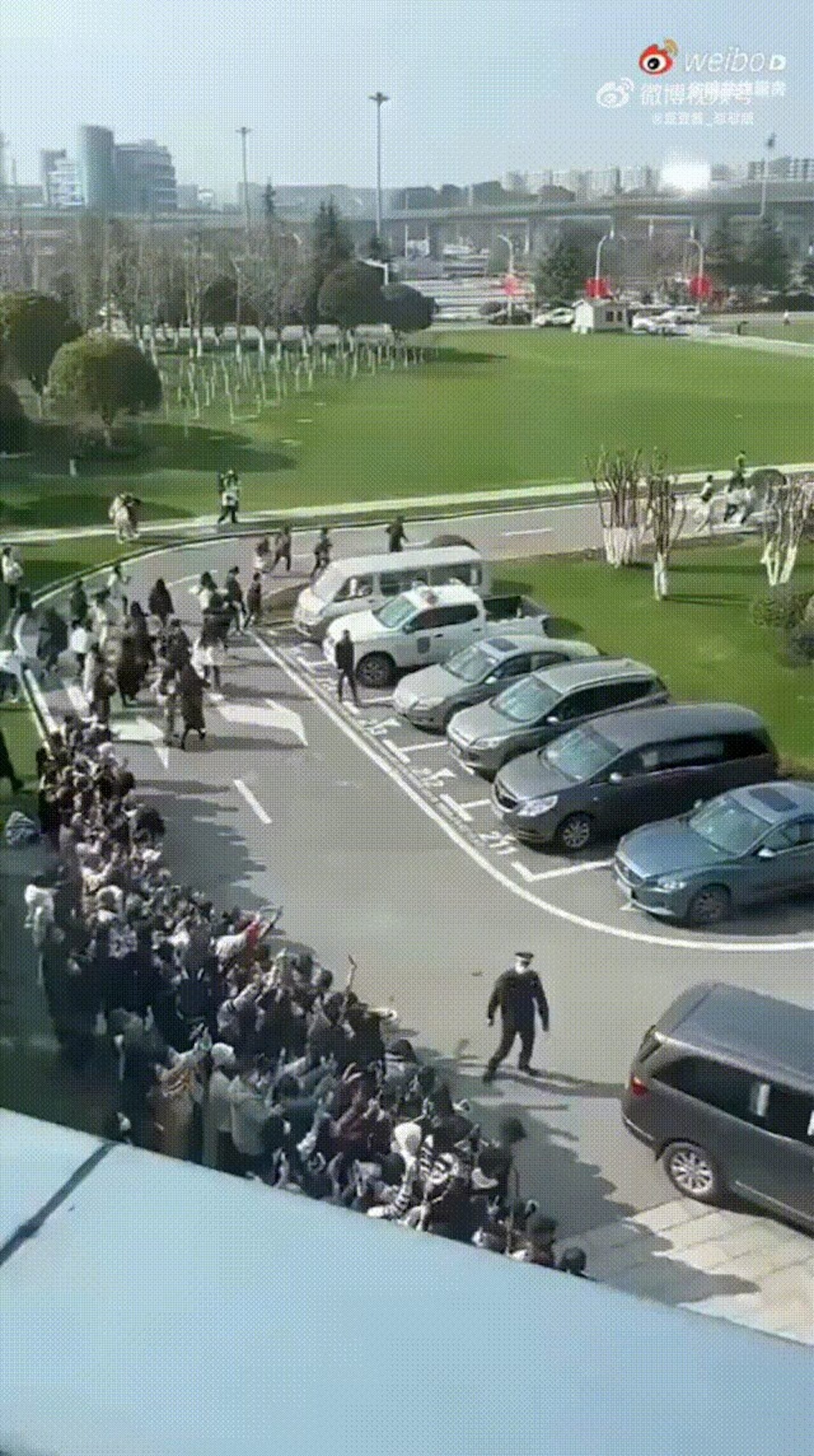 时代少年团粉丝接机破护栏踩草坪 网轰如“丧尸出笼”