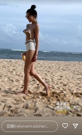 晒泳照辣秀身材 陈若仪被夸真人版芭比