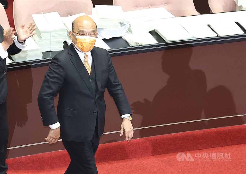 盼总统速派新阁揆 苏贞昌再度请辞