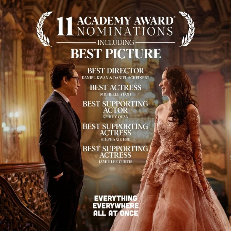 第95届奥斯卡|杨紫琼等4亚裔演员入围 《瞬息全宇宙》关家永抢最佳导演