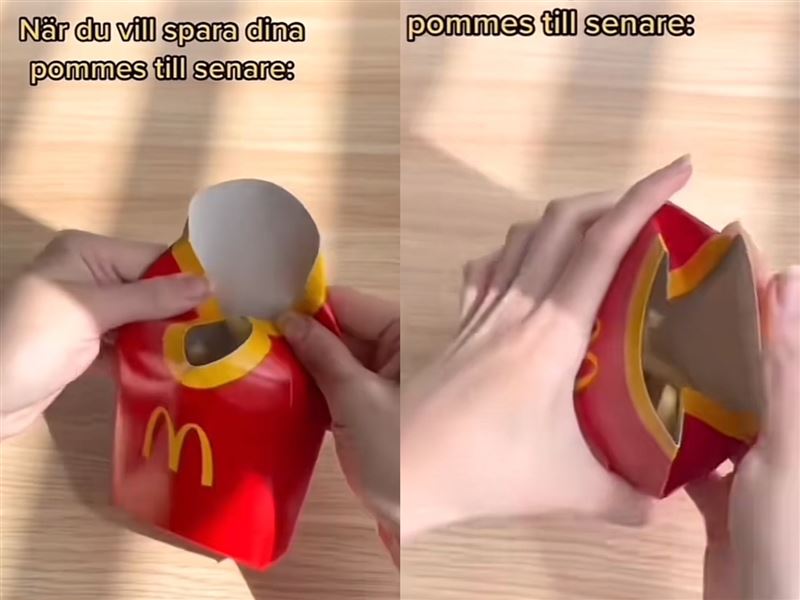 薯条吃不完又怕软掉！“薯条盒密封折法”曝光 百万人惊：不早说