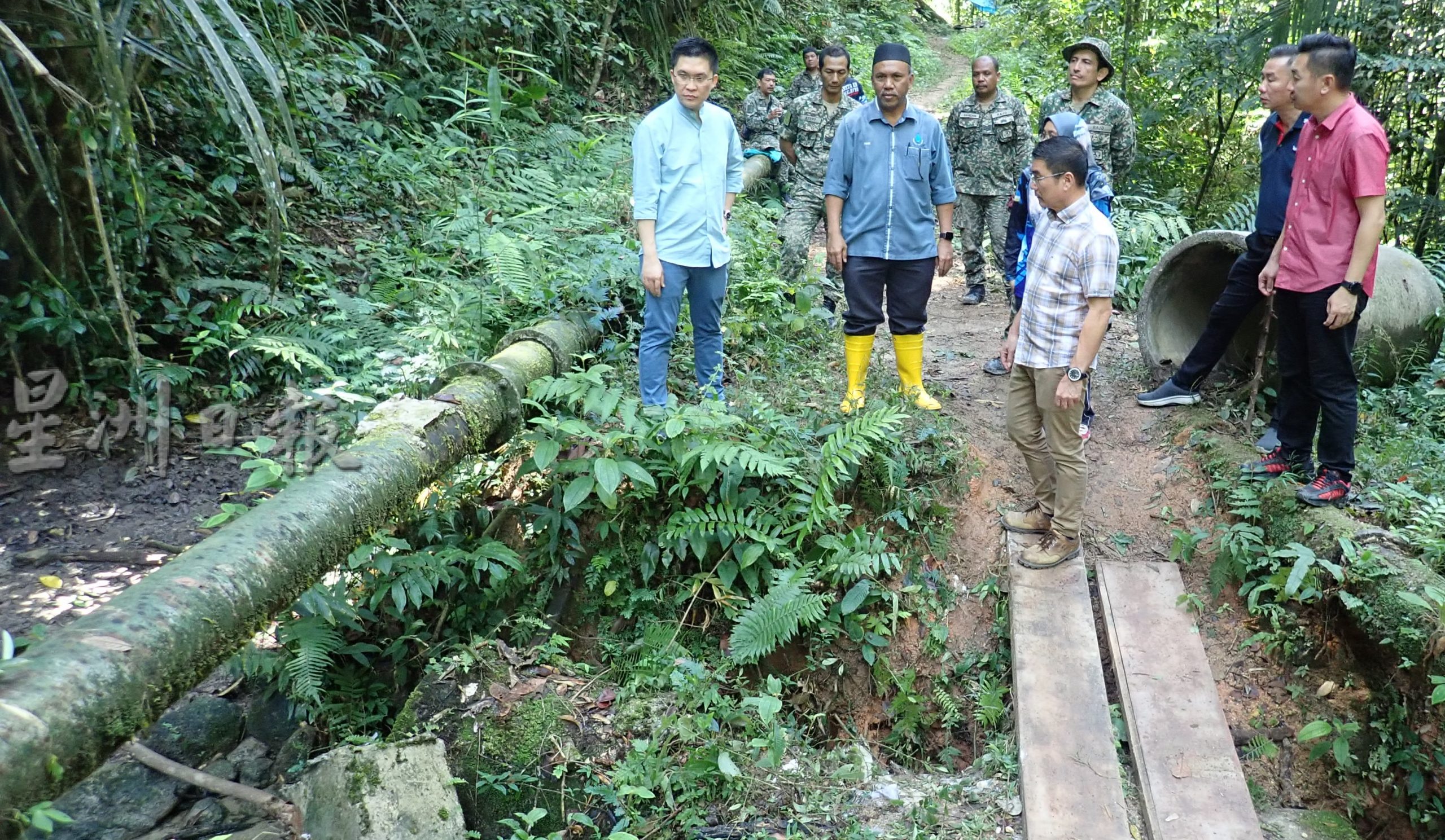 遭洪水冲断2输水管将修好 金山花园水供新年前恢复