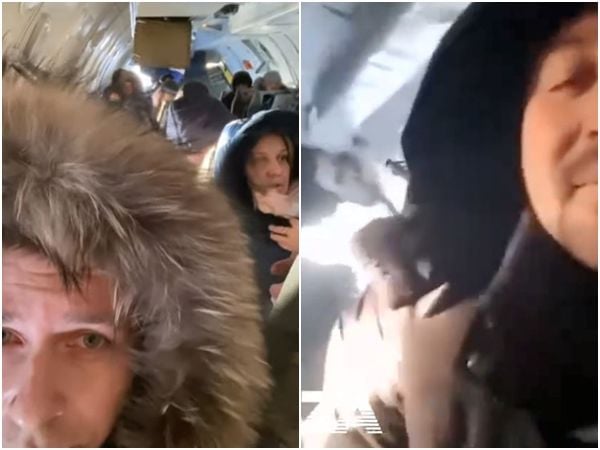 飞9000英尺高空后门突打开 机上行李全喷飞!乘客无奈望窗外