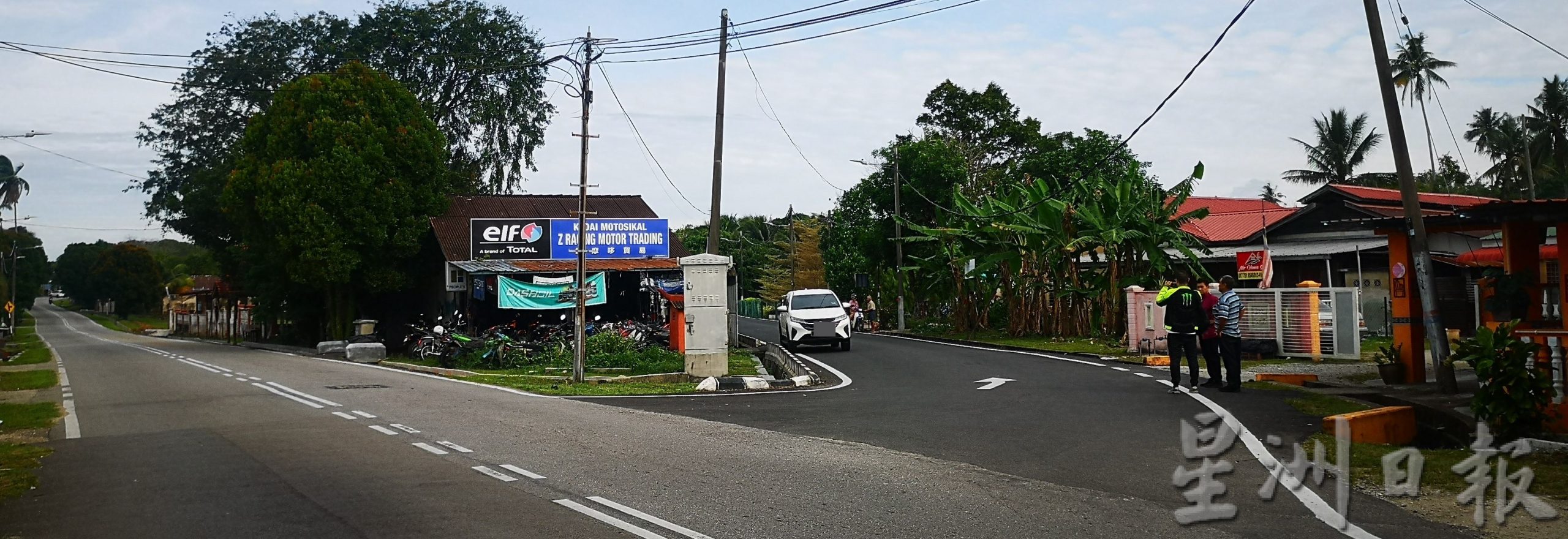 (古城第三版主文)武吉南眉镇通工业区路口的三岔路改单行道助减少车祸