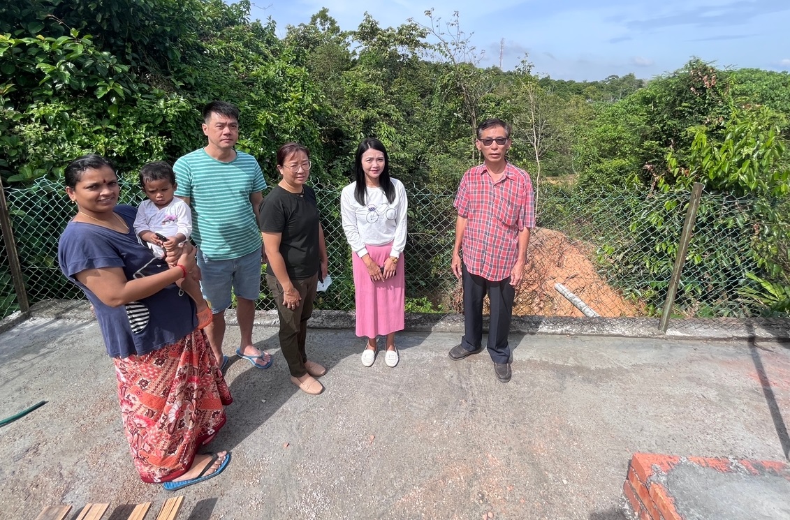 (古城p3主文)望万美华花园泥土流失严重