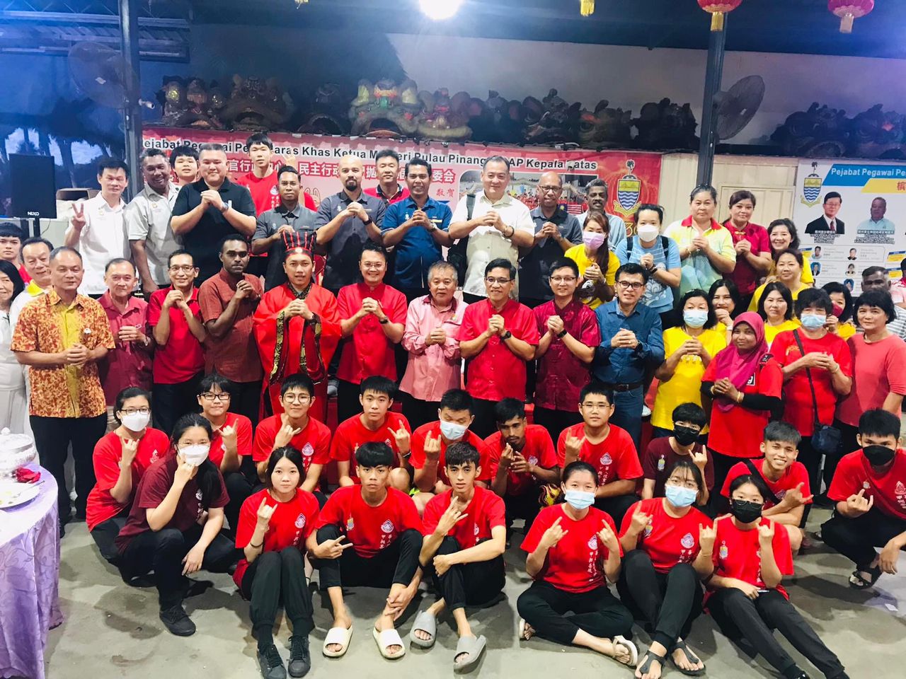 槟州首长特别协调官行政中心新春聚餐会。