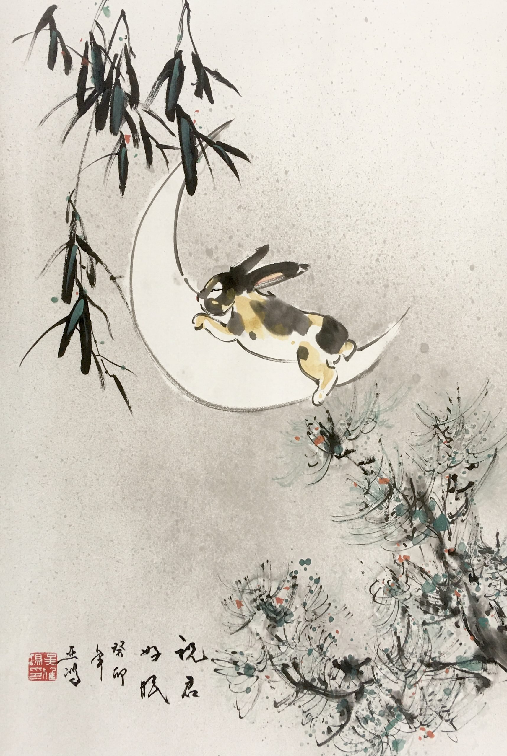 (大都会)1月31日见报新年系列/吴亚鸿画兔子